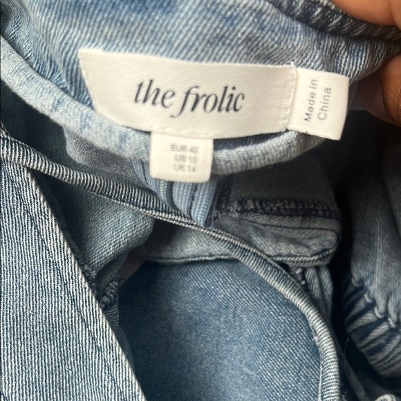 ASOS Light Blue Denim Crop Top - Picture 3 of 5